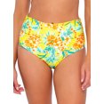 thumbnail image 3 of Printed Capri Fold-Over High-Waist Bikini Bottom Swimsuit, 3 of 6