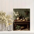 thumbnail image 2 of Antique Danish Interior Still Life Canvas Moody Vintage Vertical Home Wall Art, 2 of 8