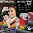 thumbnail image 6 of 1pc rainbow 30oz Tumbler with Straw & Handle - Insulated Stainless Steel Cup | Holiday Gift for Man Women (Christmas, Valentine's, Birthday), 6 of 7