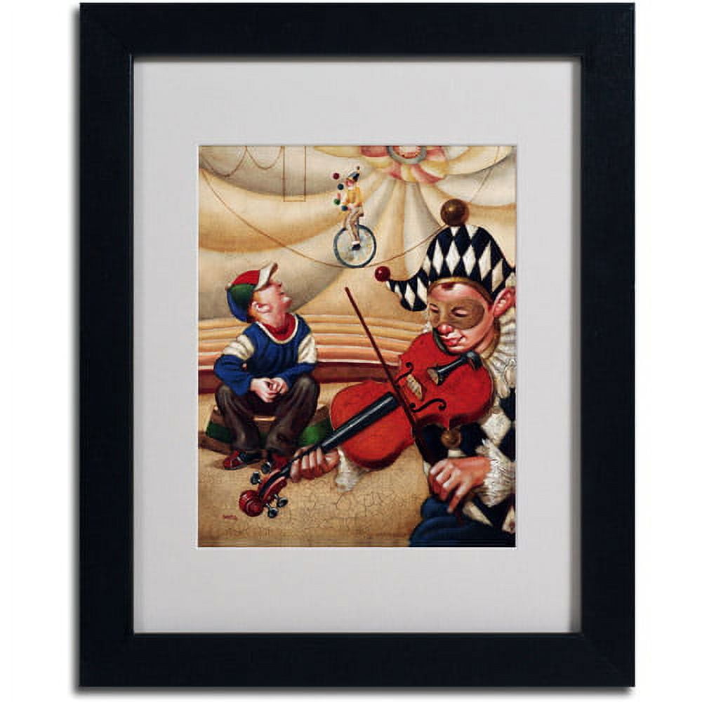Trademark Fine Art "Calandurim" Canvas Art by Edgar Barrios, Black Frame