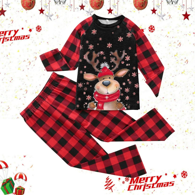 Rinsvye Christmas Pajamas For Family Matching Family Pajama Bottoms Pajamas Long Sleeve T Merry Christmas Pajamas Family Set Shirt And Pants Pajama Pajama Bottoms For Family Set Kids Pajamas Walmart.c...