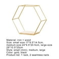 thumbnail image 6 of Meidiya Nordic Style Iron Wall Hexagonal Shelf Decoration,Wall-Mounted Hexagonal Iron Stand Storage Shelves TV Background Bedroom Bedside Pendant, 6 of 8