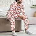 thumbnail image 7 of Disketp Floral butterfly for Pajamas Set Long Sleeve Sleepwear Mens Button Down Nightwear Pj Sets-Small, 7 of 7