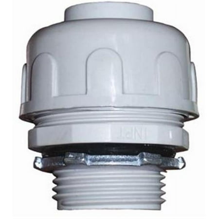 Morris Products 21818 Non-Metallic Liquid Tight Connectors Straight With Steel Locknut 2 In.