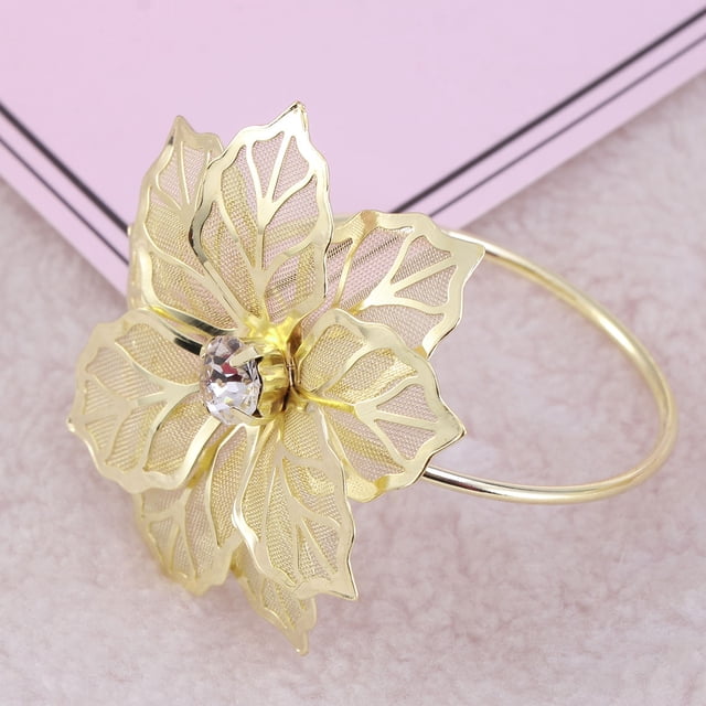 FENGGUIQU Decorativos Para Servilletas Dorados Con Para Eventos Y Fiestas