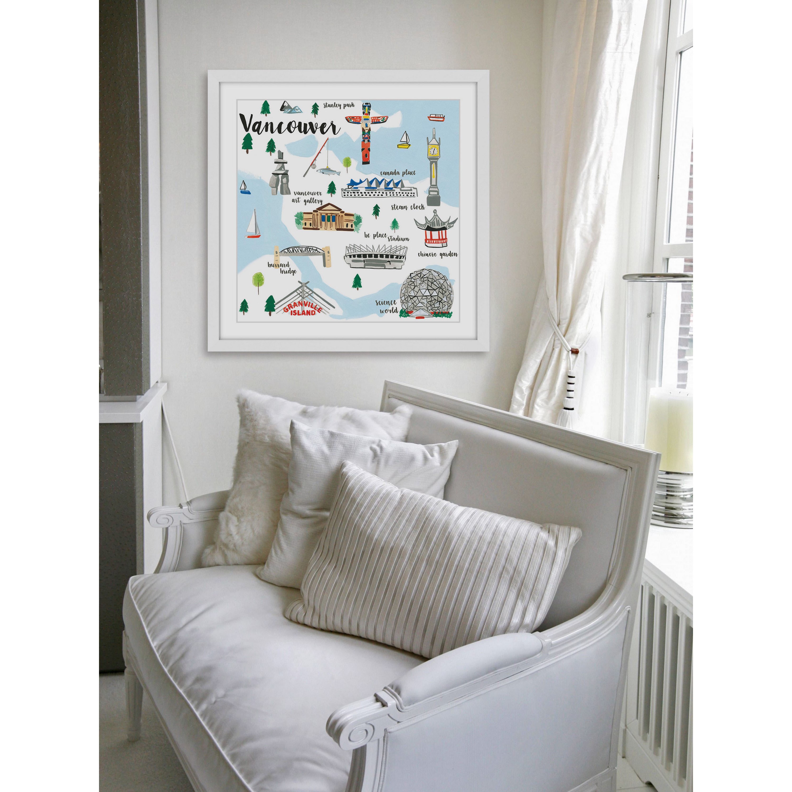 Marmont Hill "Vancouver" by Molly Rosner Framed Painting Art Print