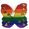 APINATA4U Butterfly Pinata Rainbow & Gold Color