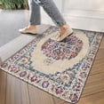 thumbnail image 3 of Bohemian Light Blue Carpet Pattern Linen National Design Farmhouse Door Mat 30 X 17 Inch Welcome Doormat Indoor Outdoor Entrance Floor Mat Non Slip Spring Summer Decor Rubber Mats, 3 of 6