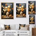 thumbnail image 4 of Designart "Ornate Vase Filled With Yellow Zinnias" Zinnias Floater Framed Wall Art Prints, 4 of 5