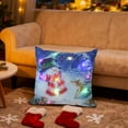 thumbnail image 6 of SLYNSHome Christmas Throw Pillow Cover with LED Lights,Light-up Winter Pillow Cases 18x18 inch Pillowcase Holiday Cushion Case for Couch Bed Sofa Decor, 6 of 7