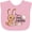 AD-Pink, variant on Inktastic My 1st Easter with Brown Bunny and Easter Eggs Boys or Girls Baby Bib