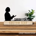 thumbnail image 5 of Craftnamesign Custom Teachers Wooden Desk Name Plate, Professors Metal Nameplate for desk, 5 of 5