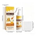thumbnail image 3 of Natural Beeswax Furniture Polish, Wood Floor Cleaner Spray and Restorer, Deep Nourishing Scratch Remover with Microfiber Cloth for Hardwood Cabinets Tables Chairs Antiques, 3 of 9