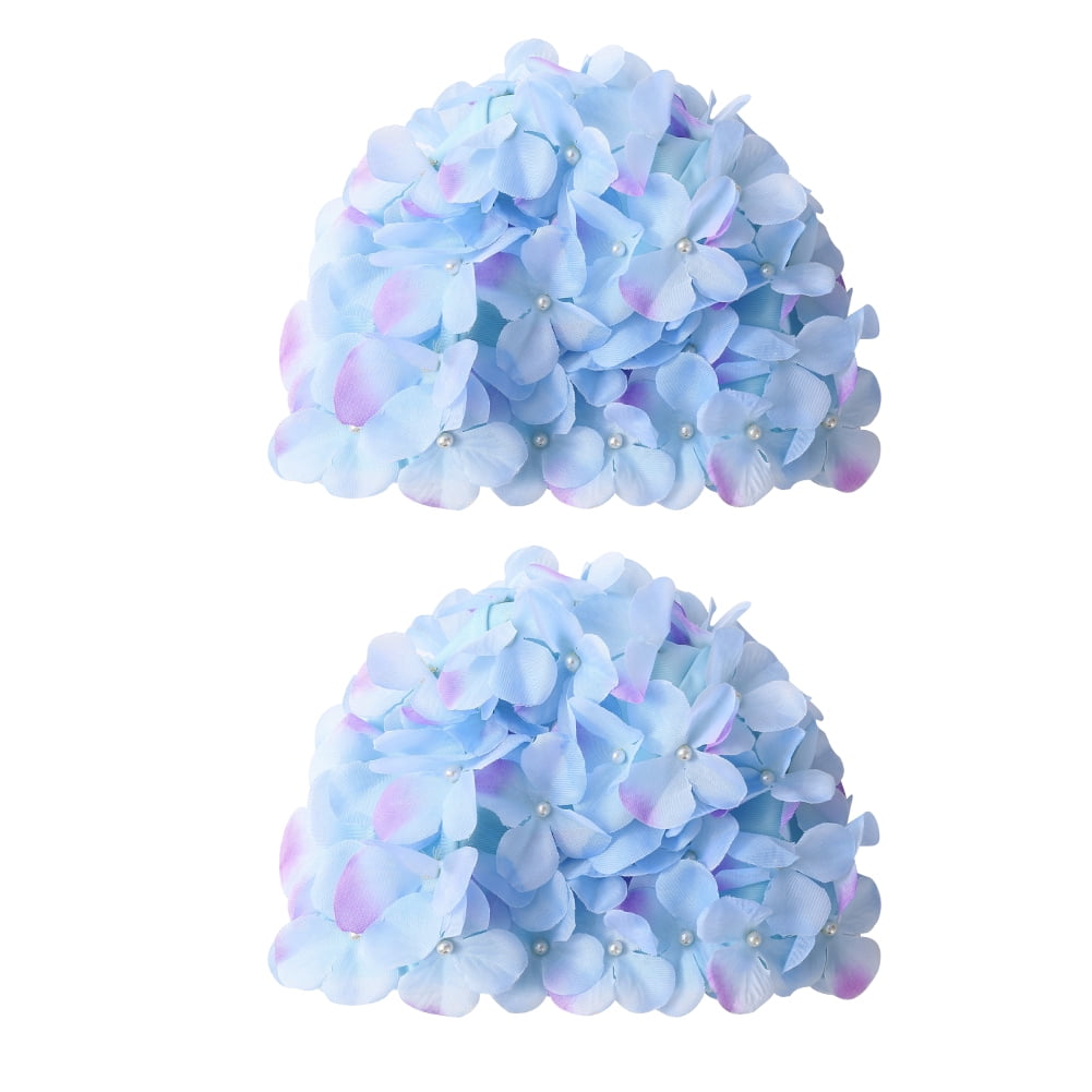 Esho Girls Swim Hats Teenager Big Girls Retro Style Swimming Cap 3D