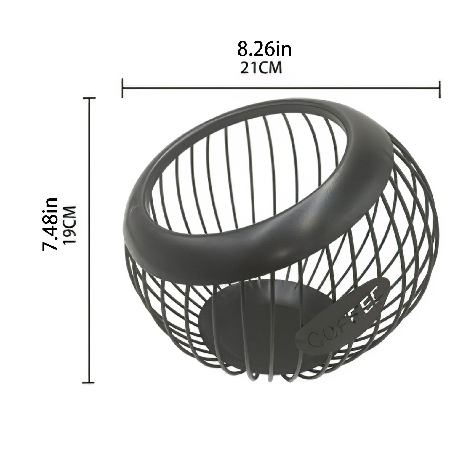 Iron Coffee Capsule Storage Basket 