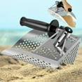 thumbnail image 1 of MesaSe Sand Scoop 304 Stainless Steel Beach Metal Detector Scoop with Detachable Handle Sturdy Digging Sifting Shovel Beach Treasure Hunting Scoop for Beach Treasure Finding, 1 of 10