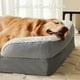 thumbnail image 2 of Cama para perros LEXTRO, sofá ortopédico grande con funda extraíble y lavable, 2 of 9