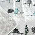 thumbnail image 4 of Lush Decor Rowley Birds Animal Print Reversible Throw, 60x50, Multi, Single, 4 of 11