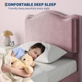 thumbnail image 4 of Kojooin Upholstered Kids Bed Frame, Toddler Platform Bed with Headboard and Storage Drawer, No Box Spring Needed, 4 of 7