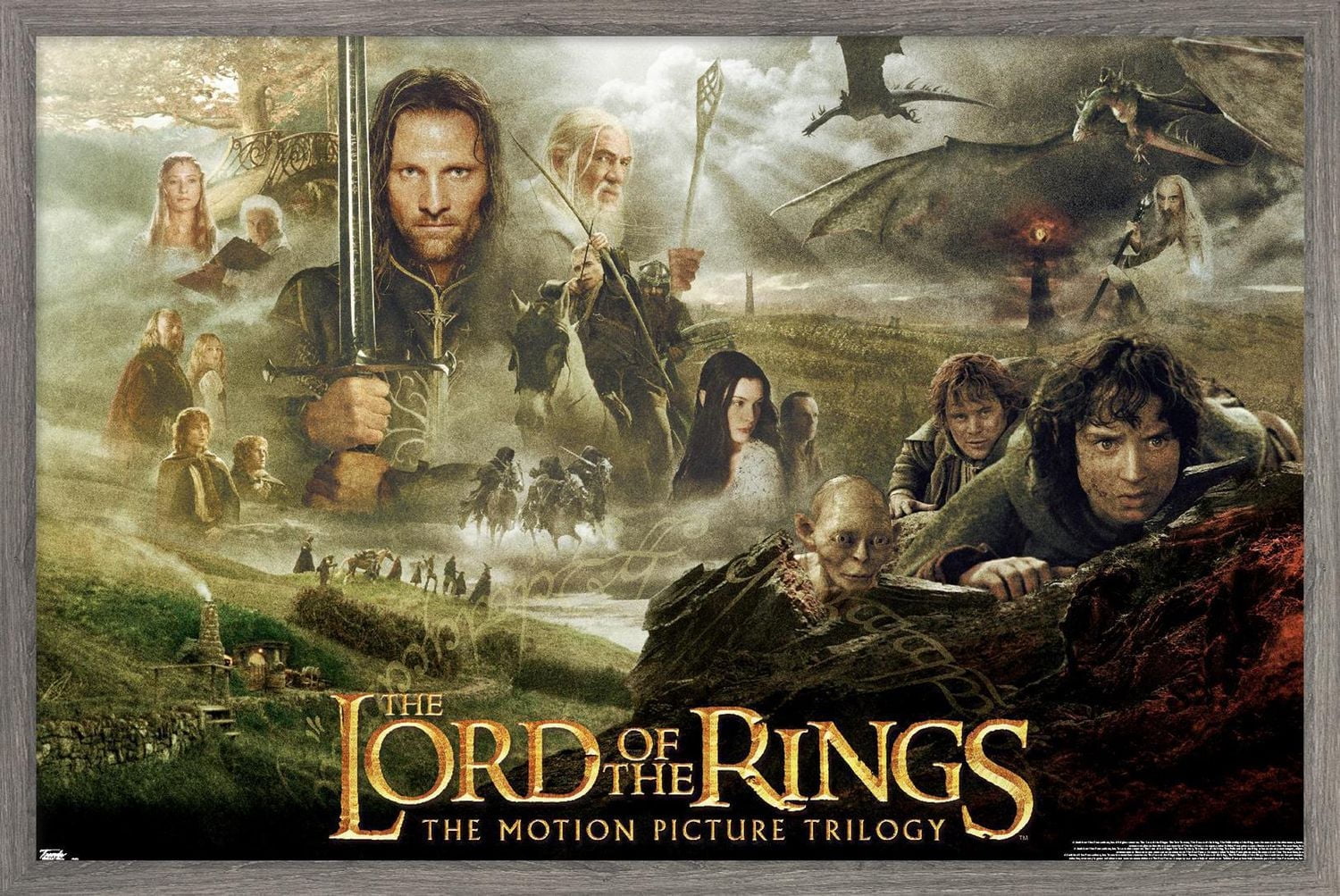 The Lord of the Rings: The Motion Picture Trilogy Wall Poster