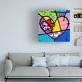 thumbnail image 2 of Trademark Fine Art Roberto Rafael Big Heart III Canvas Wall Art - 18x18, 2 of 5