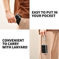 thumbnail image 5 of JIALIOU Nylon Trifold Card Wallet with ID Window Zipper Pocket for Men Women Teen Luxury Gold Stars Dot, 5 of 7