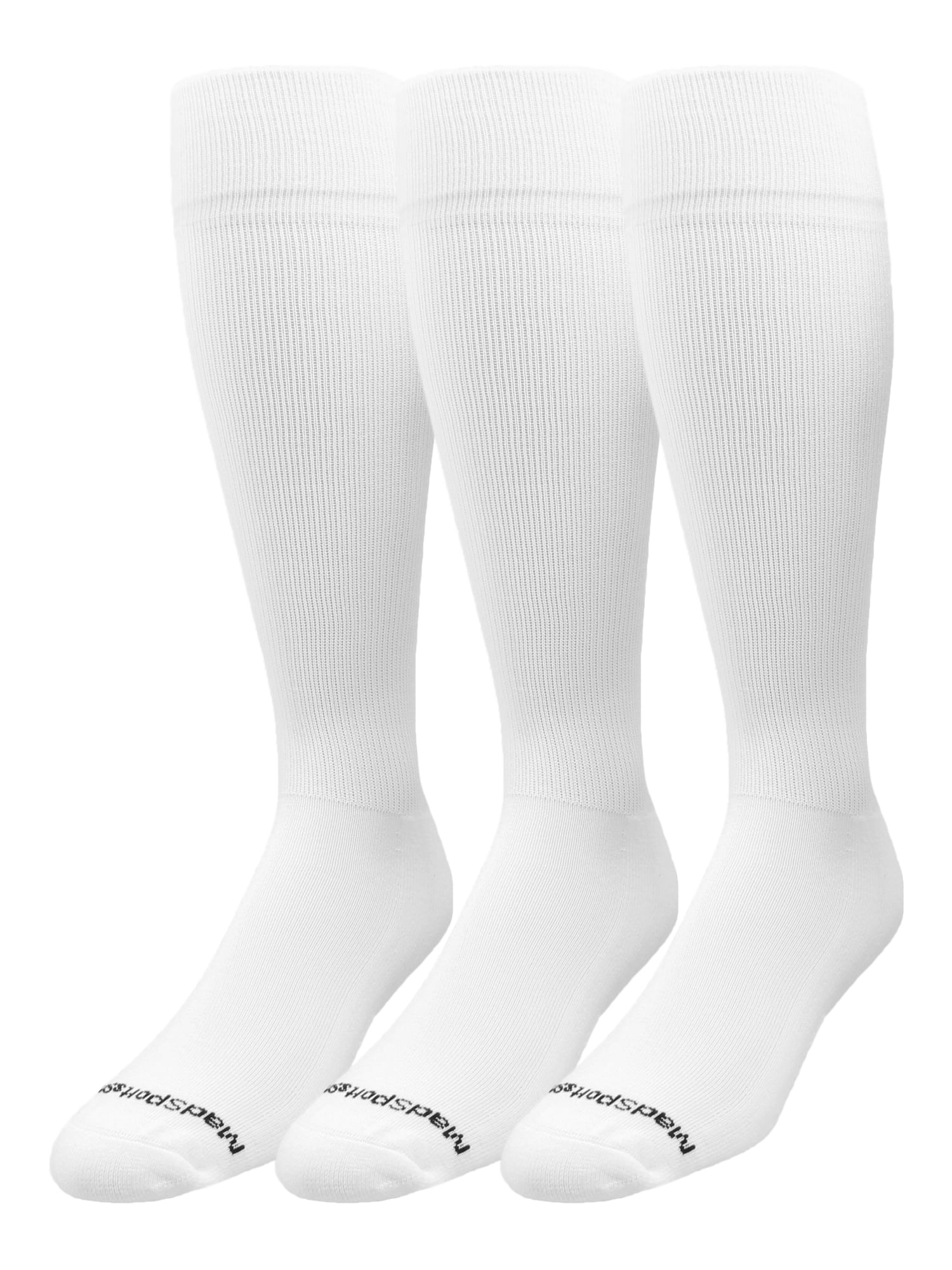 Pro Line Over the Calf Volleyball Socks (White 3 Pack, Small)