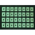thumbnail image 1 of Ahgly Company Machine Washable Indoor Rectangle Abstract Turquoise Blue Modern Area Rugs, 7' x 10', 1 of 4
