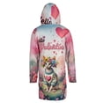 thumbnail image 2 of Hello Valentine’s Day Sphynx Flower Crown Romantic Pink Floral All Over Print 3D Hooded Duffle Toggle Coat Cat Lover Kitten Owner Gifts Idea - 00031, 2 of 6