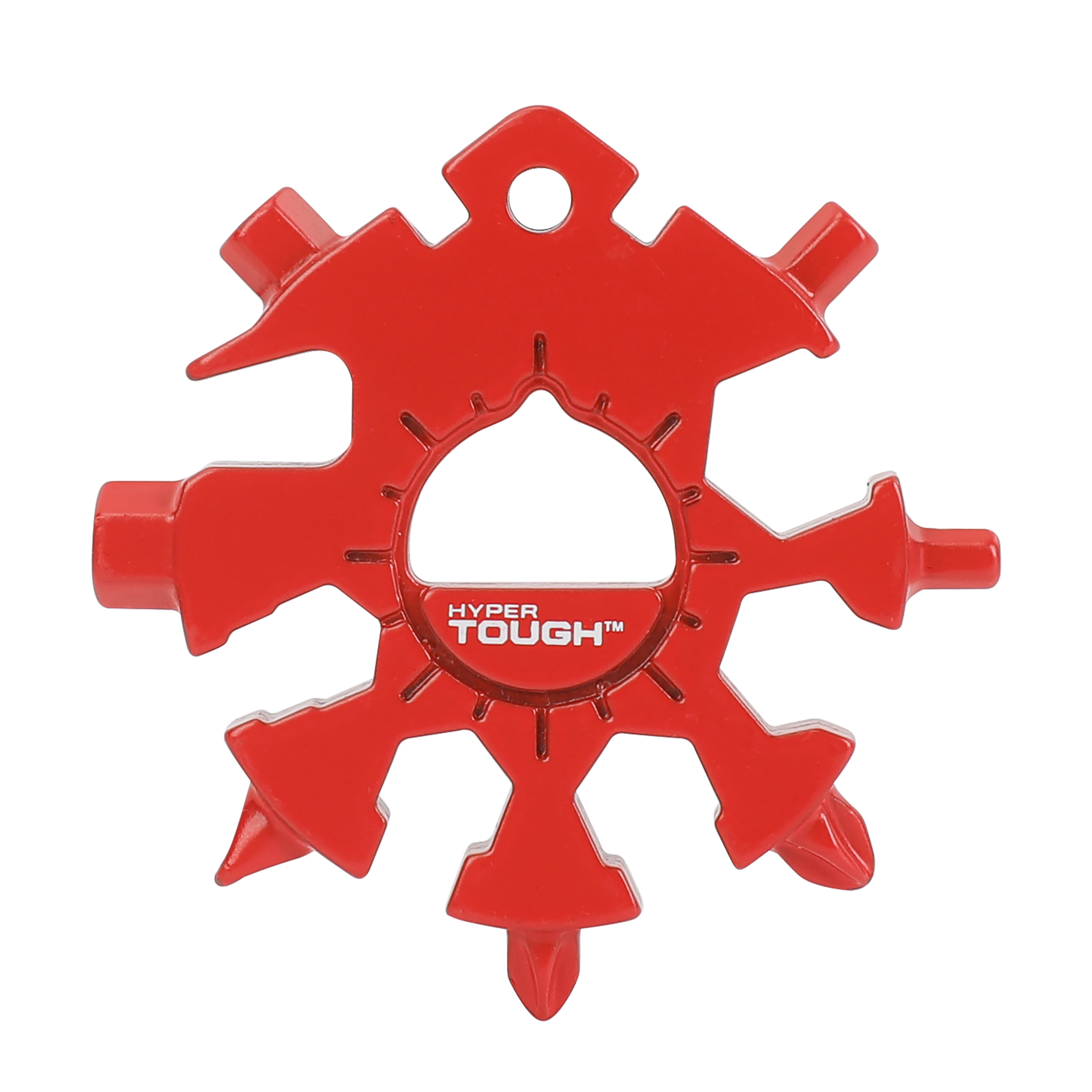 Hyper Tough 2-Pack 18-in-1 Snowflake Shape Multitool, Red and Yellow, Model 42198