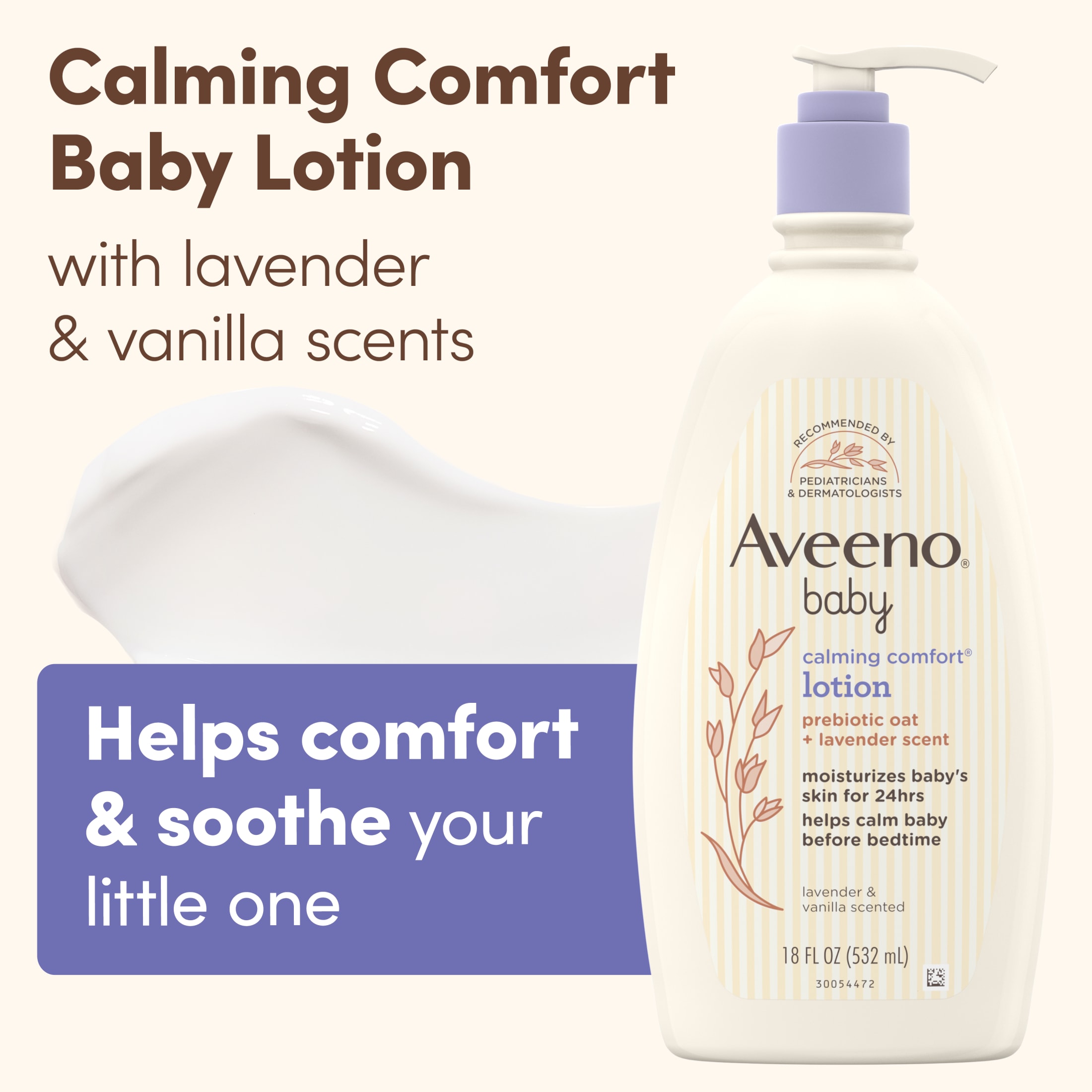 Aveeno Baby Calming Comfort Moisturizing Bedtime Lotion photo 3