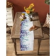thumbnail image 5 of Watercolor Eucalyptus Table Runner 72 Inches, Spring Leaves Vintage Farmhouse Bed Runner Dresser Scarves Tabletop for Indoor Outdoor Parties/Ceremony/Banquet, 16" x 72", 5 of 8