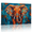 D, variant on XaaKee Majestic Elephant Portrait Canvas Wall Art Expressive Animal Prints Inner Framed 18*12Inch
