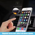 thumbnail image 3 of GFDYREE 2 PCS Car Vent Magnetic Phone Mount, Reusable Strong Magnetic Phone Holder for Car, 360° Rotation Dashboard Car Mount Fits iPhone (Black #363), 3 of 7