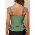 thumbnail image 3 of DOKOTOO Womens Tankini Tops Only Ruched Tummy Control Bathing Suit Top No Bottom, 3 of 8