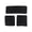 Black, variant on Gravity Trading Headband + Wristband Sweatband Kit - White