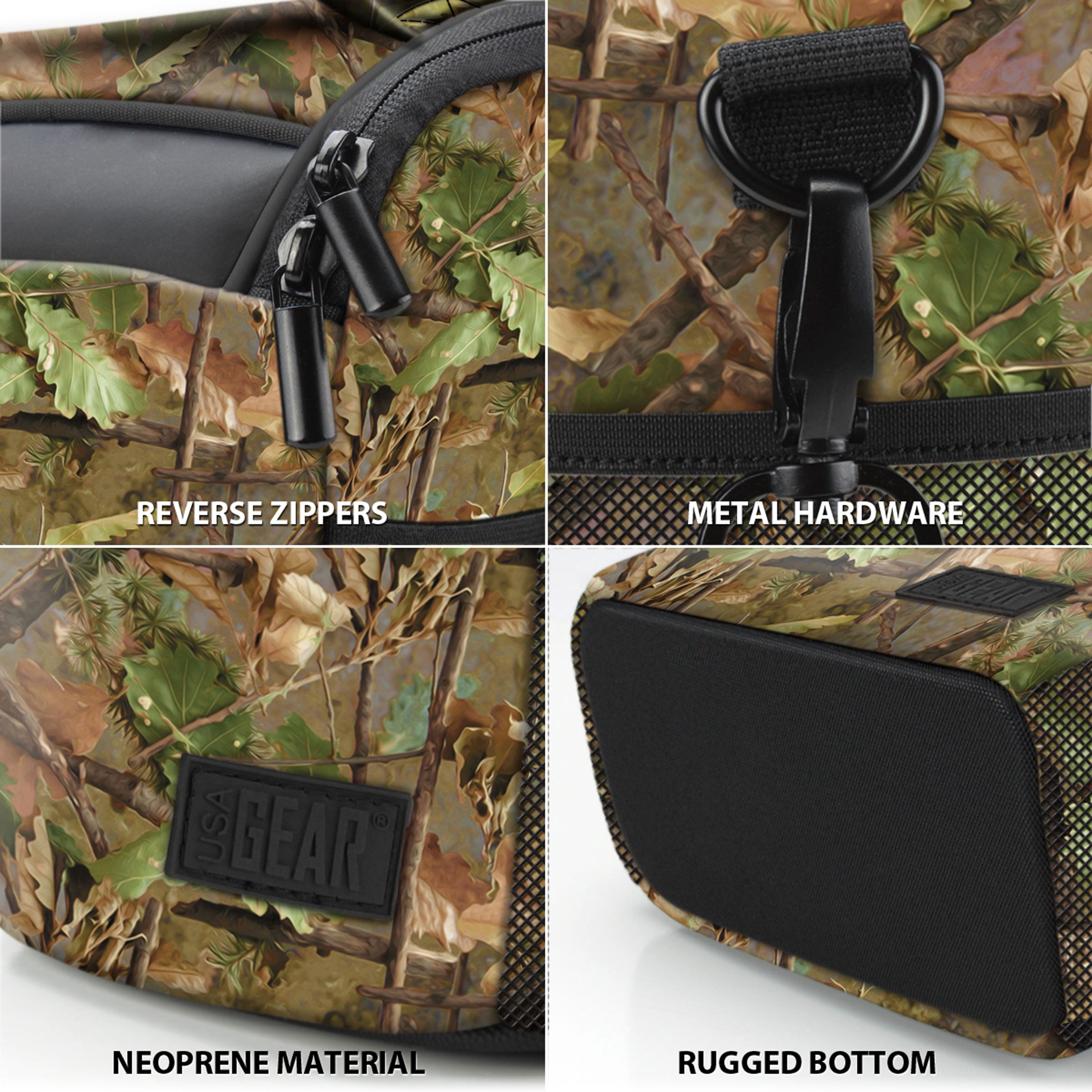 USA GEAR Bridge Camera Bag (Camo Woods)