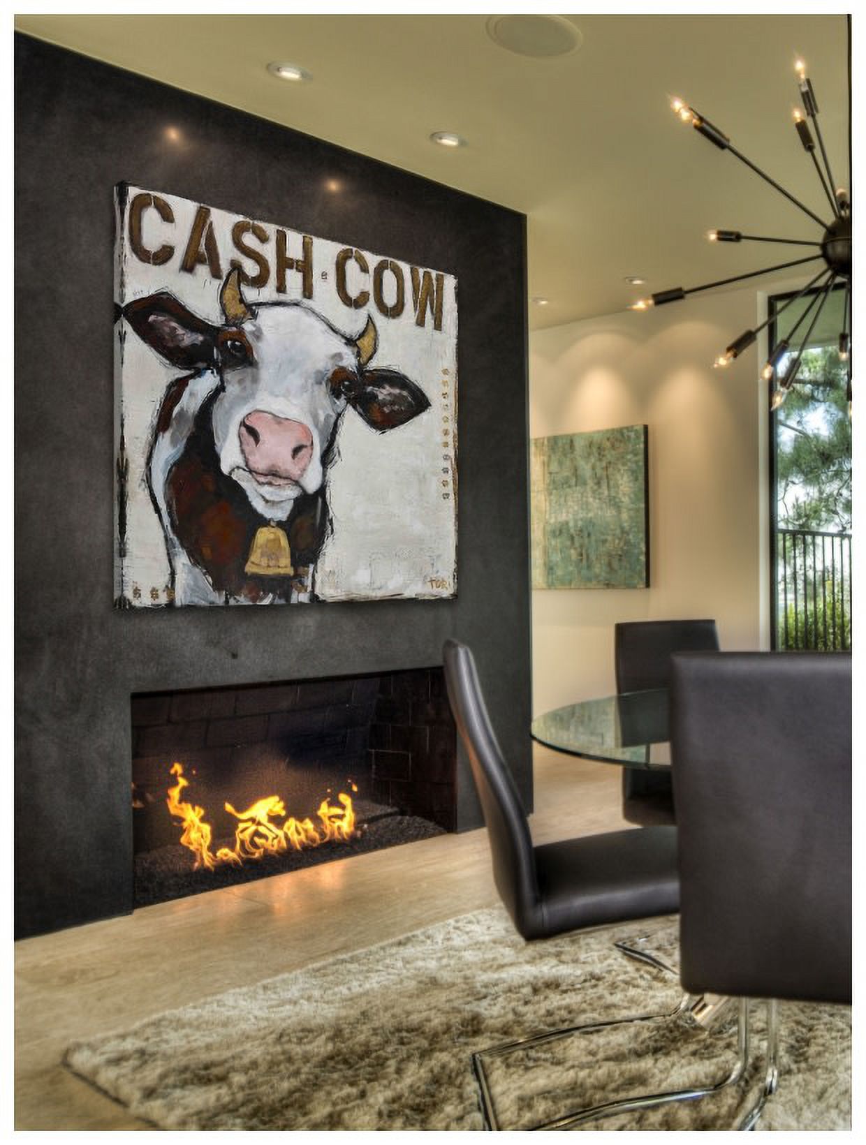 Marmont Hill "Cash Cow" by Tori Campisi Painting Print on Canvas