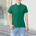 thumbnail image 2 of Yzengfg Men's Lapel Overalls T Shirt Short Sleeved Building Materials Workwear Is Dry, 2 of 4