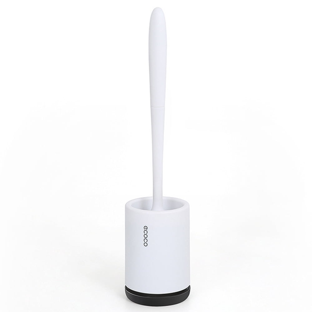 Ecoco Toilet Brush and Holder Set TPR Soft Bristles Toilet Brush