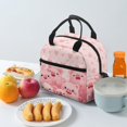 thumbnail image 4 of HUIACONG Cute Pigs with Pink Hearts Lunch Bag, Aluminum Film Material Easy To Clean Prevent Heat Loss Insulated Lunch Tote for Kids, 4 of 10