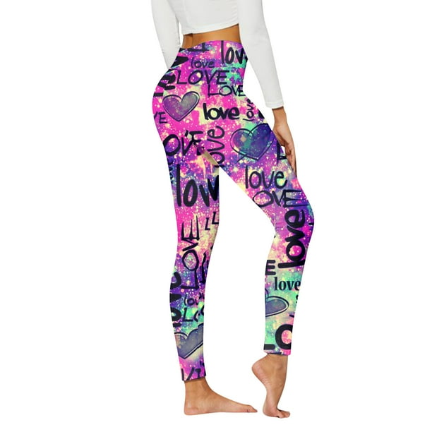 Gibobby Leggings Termicos Mujer para San Valentín con estampados Leggings con estampado para corazones casuales para moda para mujer(Multicolor, XL)