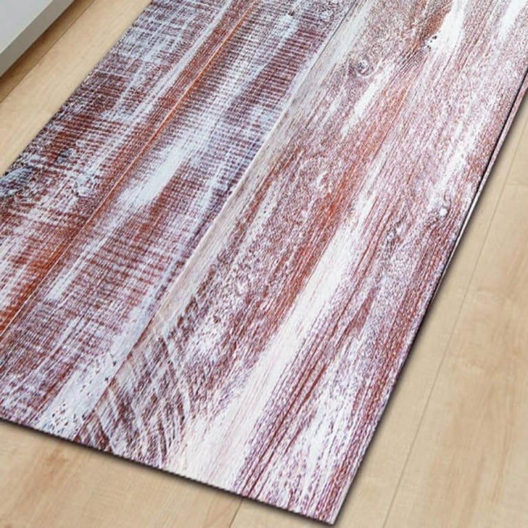 Wood Grain Bath/Kitchen Rug