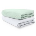 thumbnail image 7 of Bare Home 2 Pack Fitted Sheets - Premium 1800 Collection - Ultra Soft - Crib, Spring Mint/White, 7 of 7