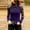 Purple, variant on Ichuanyi Womens Shirts , Fashion Womens Turtleneck Long Sleeve Cotton T-shirt Casual Tops Lace Blouse