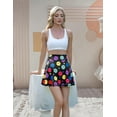 thumbnail image 6 of DEXIO Women's Polka Dot Tennis Skort with Built-in Shorts & Hidden Pocket, High Waisted Stretchy Athletic Skirt for Running Hiking, 6 of 12
