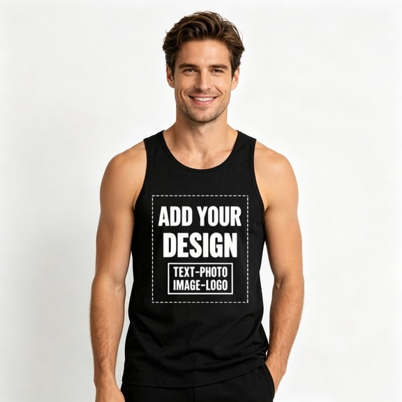 Custom Tank Top Personalized Photo Text Sleeveless Shirt