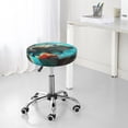 thumbnail image 5 of Kdxio Underwater Swimming Guinea Pig Print Stool Covers Round,Stretch Round Bar Stool Covers Washable Bar Stool Cushion Slipcover for 12-15 Inch Chair, 5 of 5