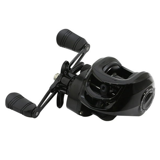 baitcasting reels for musky fishing HAUT TON Vortex Reels, Saltwater Inshore Surf Trolling Reel, Round Baitcaster Reel Up to 44LBS Powerful Max Drag, Conventional Reel Catfish, Musky, Salmon(Gold, 40 Right Hand) The selection includes two sizes Fishing Rod Best Reels For