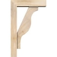 thumbnail image 3 of Ekena Millwork 5 1/2"W x 20"D x 32"H Funston Block Smooth Bracket w/ Offset Brace, Douglas Fir, 3 of 25